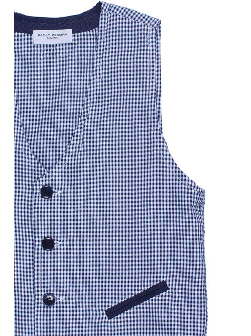 Panciotto vichy PAOLO PECORA | PP1820BLU